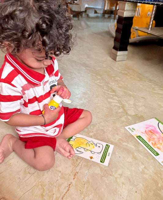 Our First Finger Paint Adventure