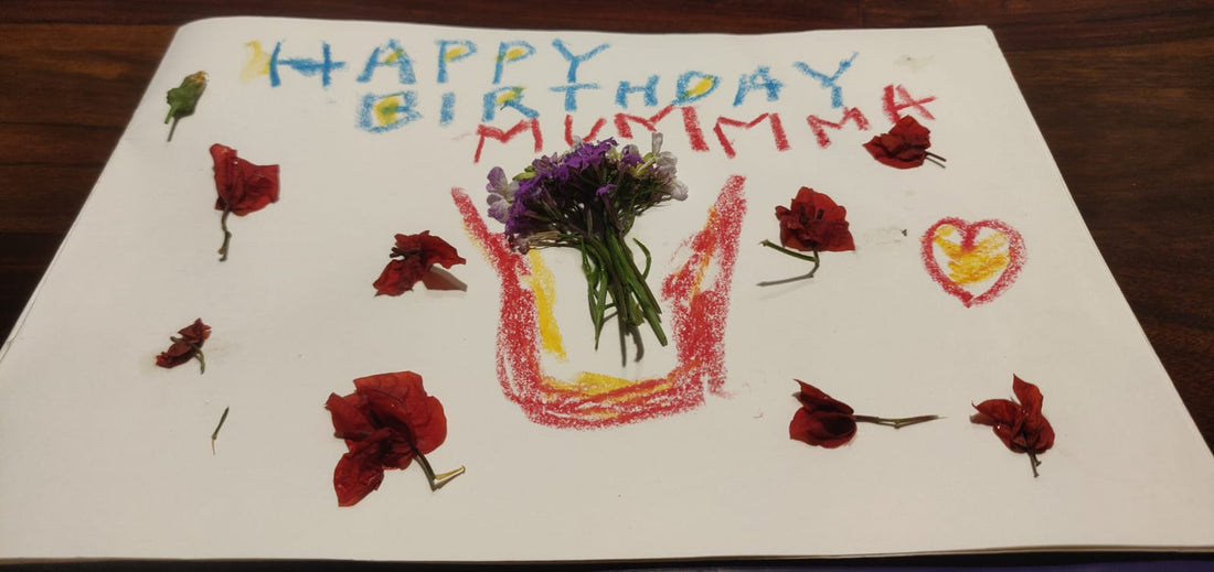 Chunky glue and fallen leaves