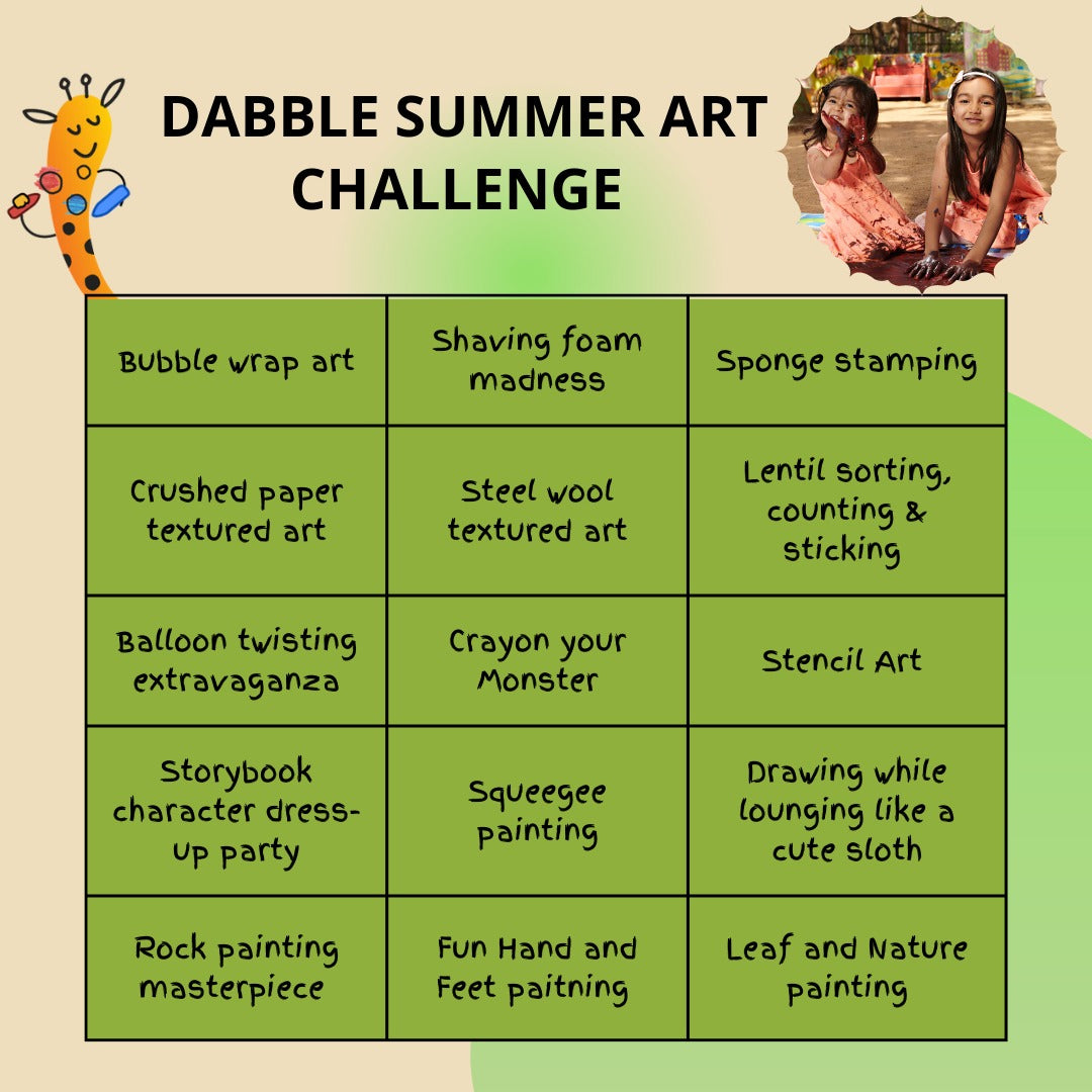 DABBLE SUMMER ART CHALLENGE Dabble PlayArt