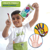 Dabble Starter Finger Painting Fun Pack + Apron ComboKit