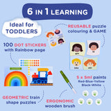 My First Dabble Puzzle Colouring Set - Emotions, Shapes & Colours