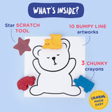 My first dabble Touch & Feel Colouring pages for toddlers + Baby's First Finger Paints