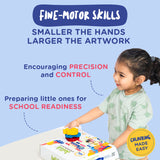 My first dabble Touch & Feel Colouring pages for toddlers + Baby's First Finger Paints