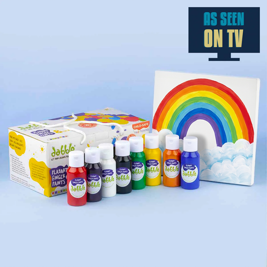 Dabble Finger Paints + Canvas Art Board