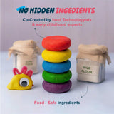 Dabble Creative Explorer Combo – DIY Sensory Playdough Kit + Starter Finger Painting Fun Pack