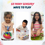 Dabble Creative Explorer Combo – DIY Sensory Playdough Kit + Starter Finger Painting Fun Pack