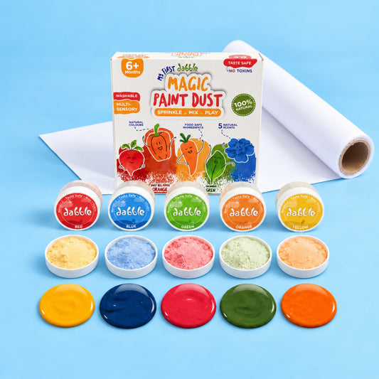 Magic Paint Dust + PlayArt Roll – Baby’s First Painting Kit