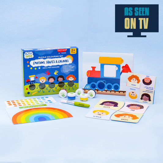 My First Dabble Puzzle Colouring Set - Emotions, Shapes & Colours