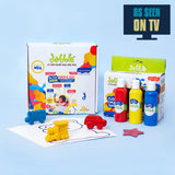 My first dabble Touch & Feel Colouring pages for toddlers + Baby's First Finger Paints