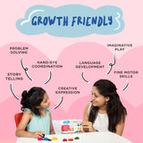 Dabble Flip Flap Dress-Up Your Own Unicorn & Princesses | Travel-Friendly No Mess DIY Activity Set