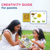 Dabble Reusable Colouring Pages + Glue Combo Kit