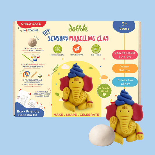 Dabble Sensory Modelling Clay Kit | Ganesha Edition
