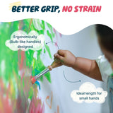 Magic Paint Dust + Jumbo Brush Combo Kit + PlayArt Roll – Baby’s First Painting Kit