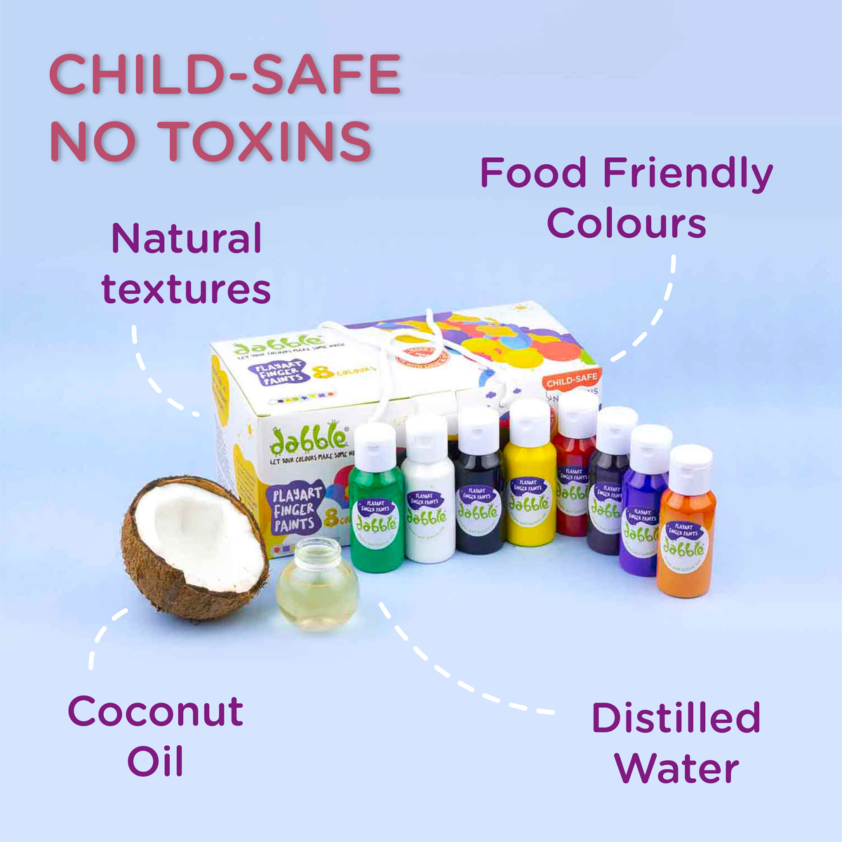 Best 8 Colors Finger Paints! Washable & NonToxic for Kids SHOP NOW