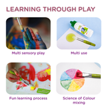 Dabble Painting set | Finger Paints + Chubby Brushes