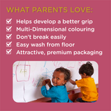 Dabble Combo Pack | Crayons + Finger Paints + Art Roll