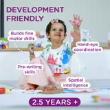 Dabble Painting set | Finger Paints + Chubby Brushes