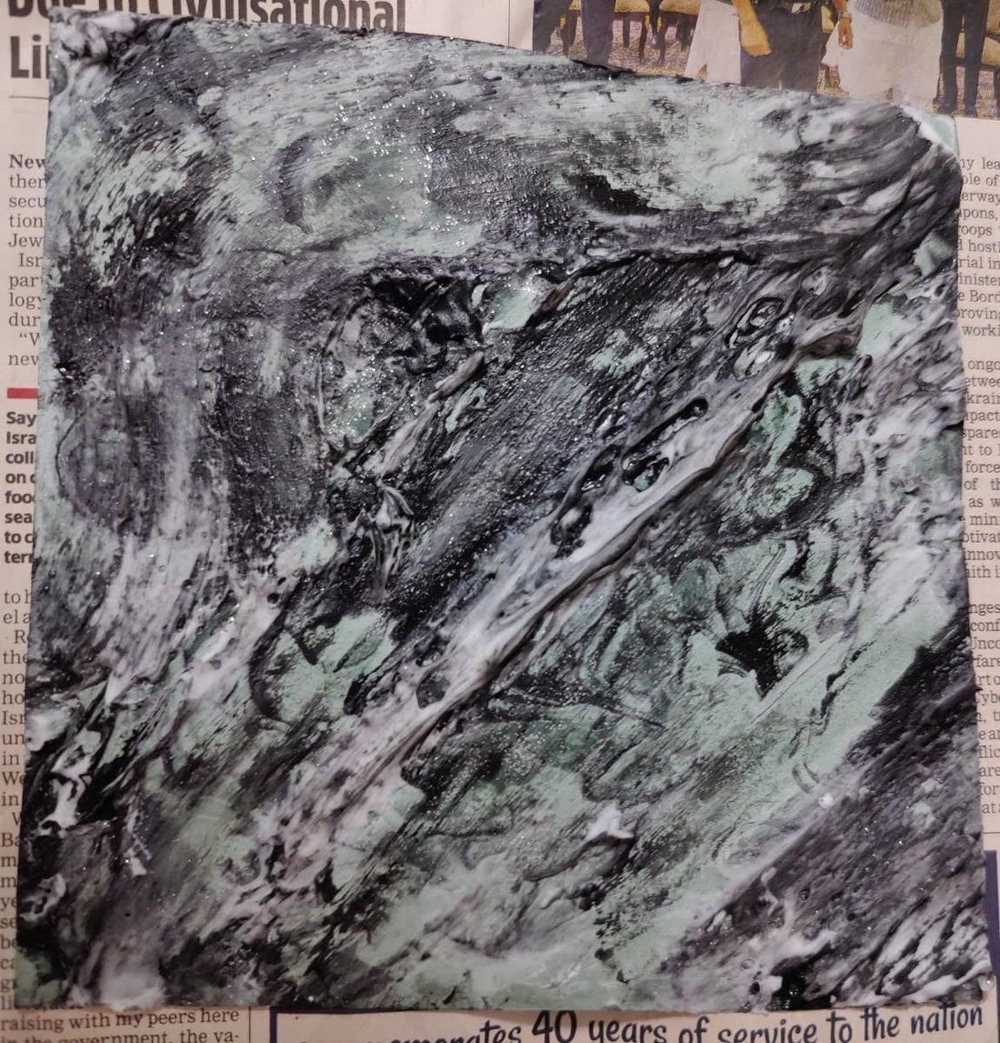 Shaving Foam Marbled Art