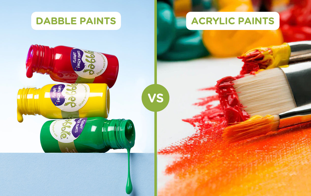 Is acrylic paint safe for babies? – Dabble PlayArt