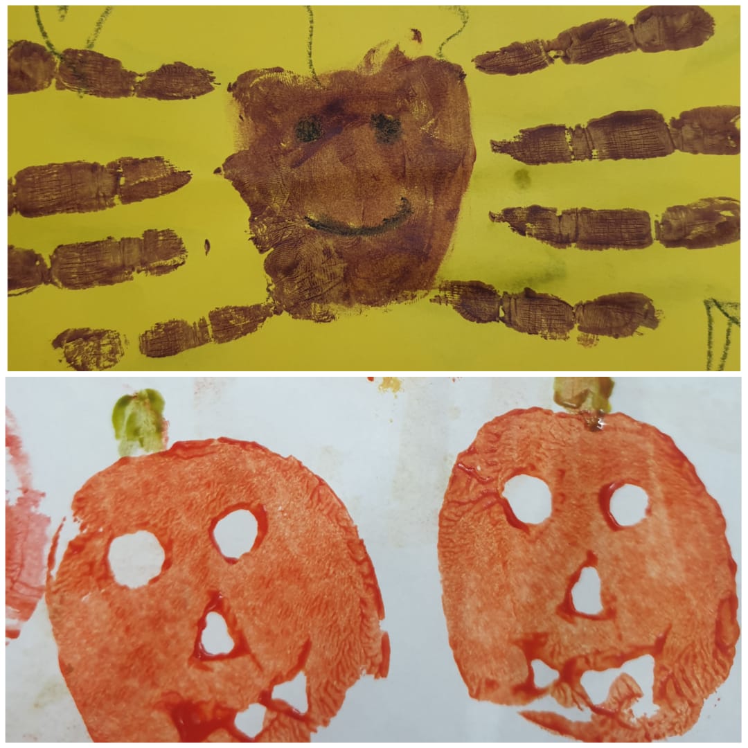 Halloween Fun Finger Painting Activity