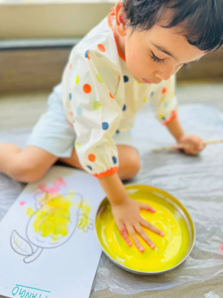 How do we stop toddlers from eating paints?