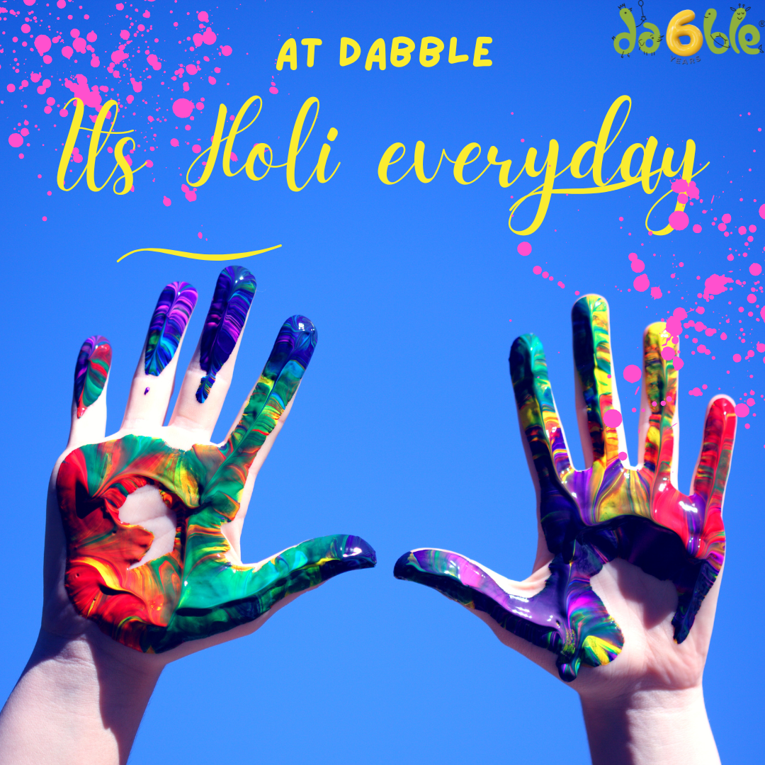 Holi Fun for Babies: Easy DIY Finger Painting Activity – Dabble PlayArt