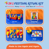 Dabble Sensory 4-in-1 Festive Rituals Kit | Festival PlayArt Kit