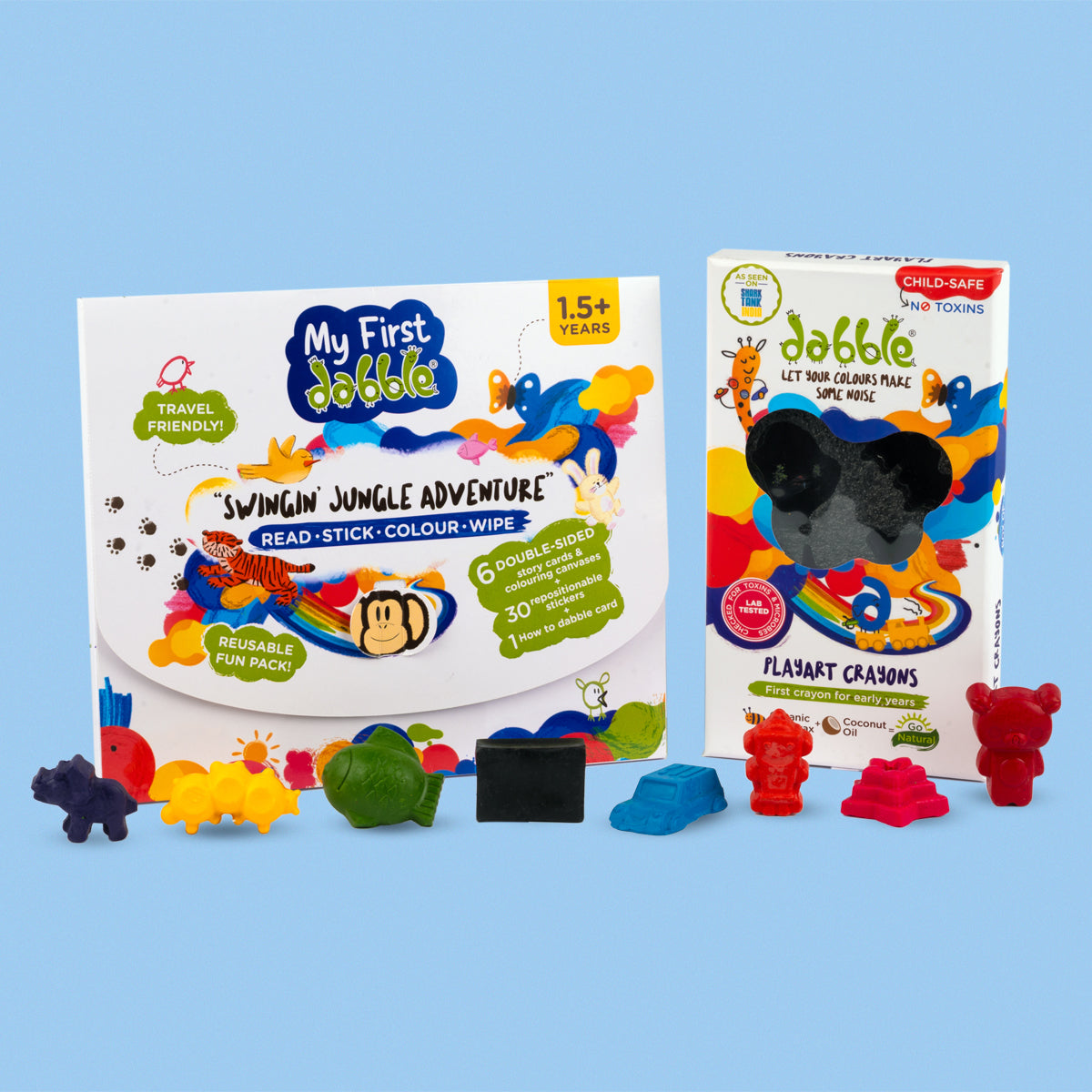 Reusable Story Card Set & Crayons Combo