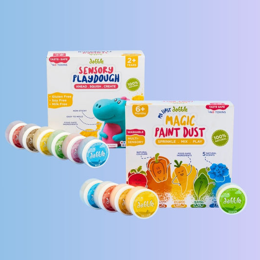 Imagination Spark Kit | Dabble Sensory Play Dough + Magic Paint Dust
