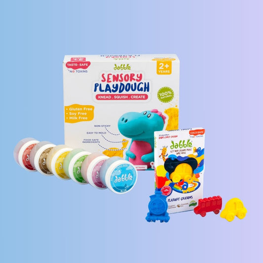 Creative Wonder Set | Dabble Play Art Chunkies + Sensory Play Dough