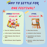 Dabble Sensory 4-in-1 Festive Rituals Kit | Festival PlayArt Kit