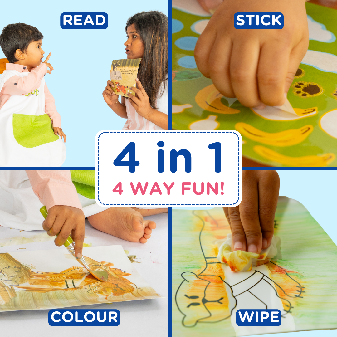 Reusable Story Card Set & Crayons Combo