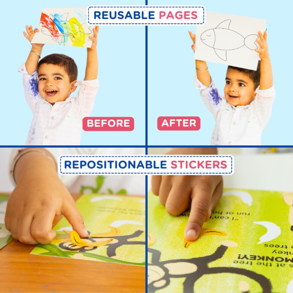 Reusable Story Card Set & Crayons Combo