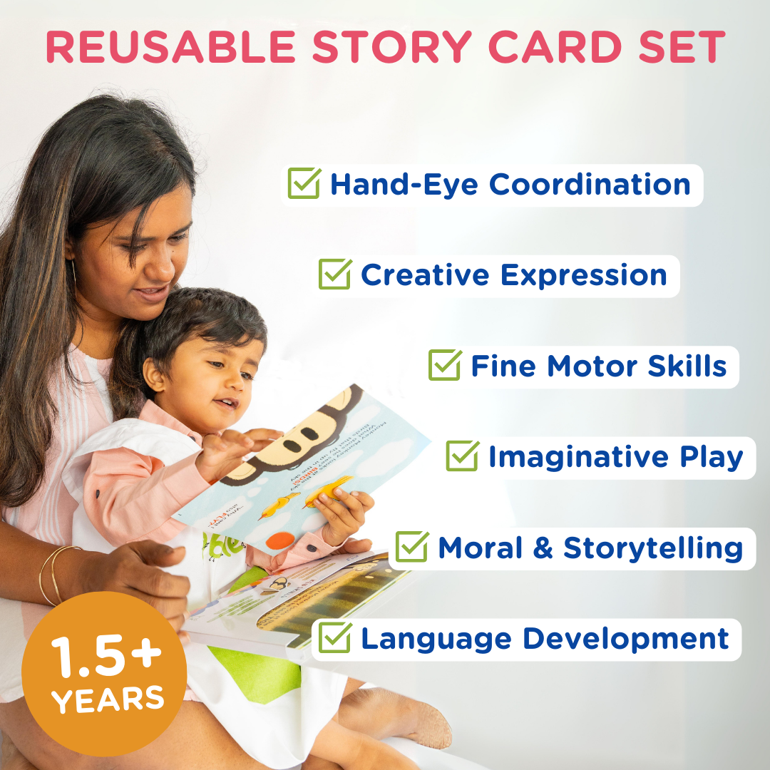 Reusable Story Card Set & Crayons Combo