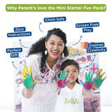 Dabble Creative Explorer Combo – DIY Sensory Playdough Kit + Starter Finger Painting Fun Pack