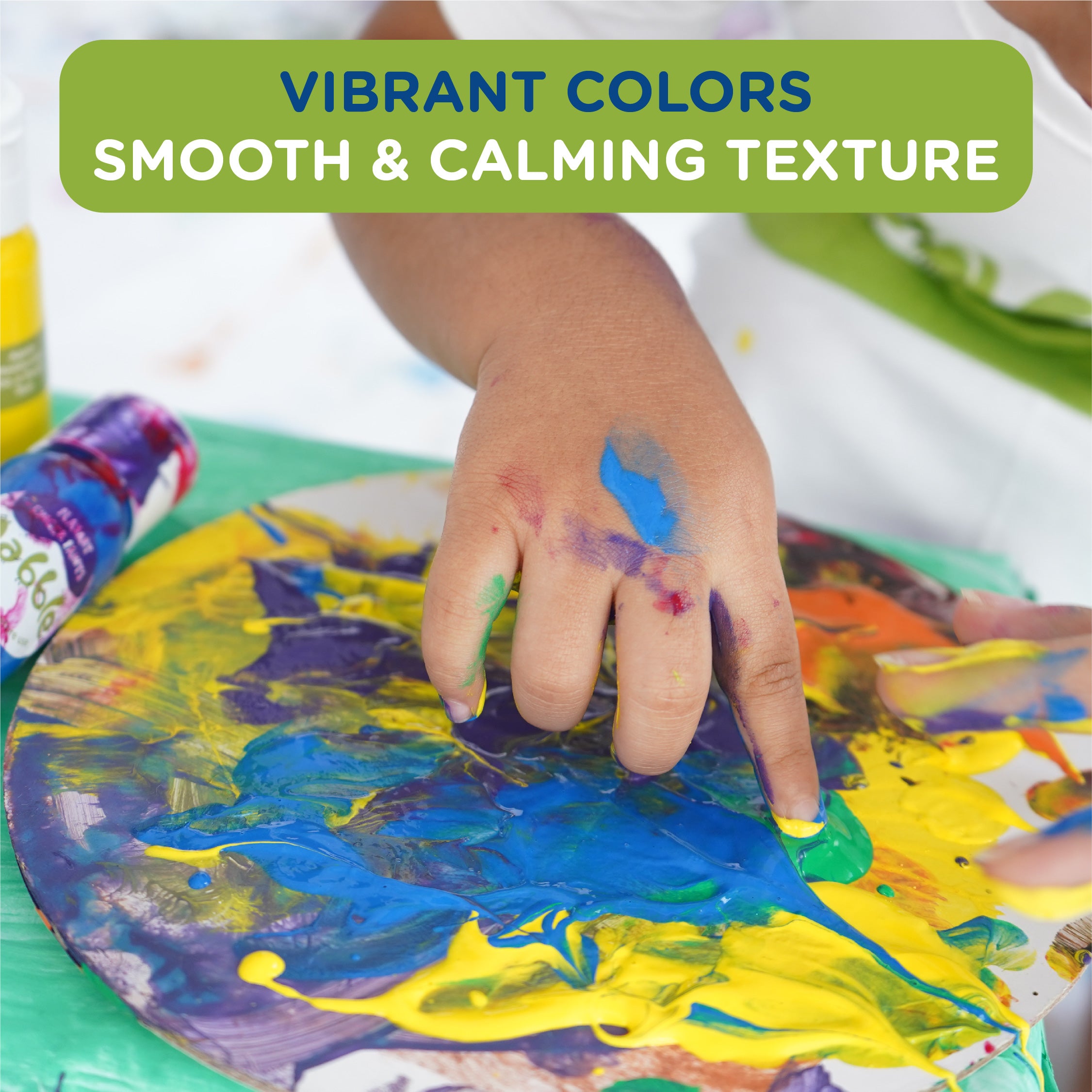 Non-Toxic and Washable Paint and Brushes for Kids