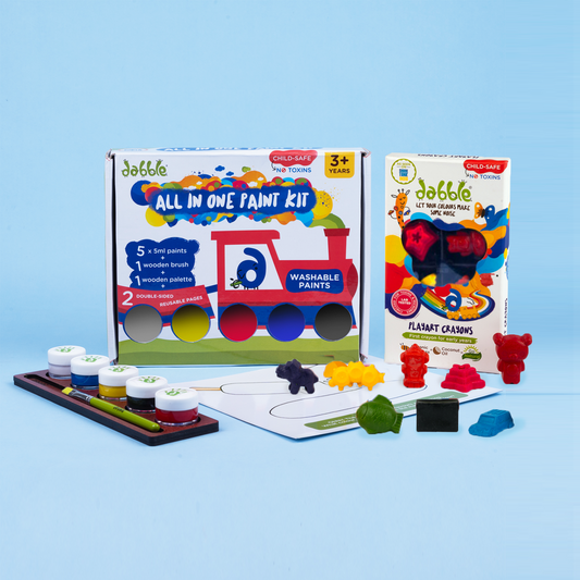 All In One Paint Kit + Playart Crayons Combo