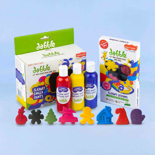 Christmas Playart Combo Pack | Christmas Crayons | Finger Paints