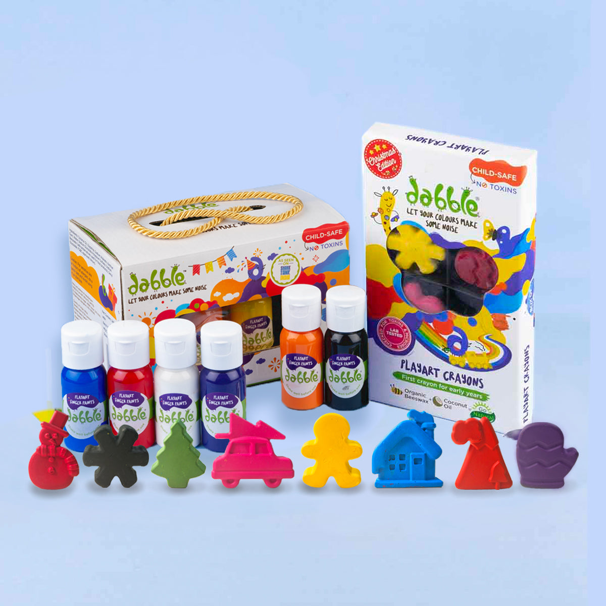 Dabble Christmas Crayons + Mini Starter Fun Pack