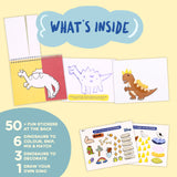 Dabble Flip Flap Make Your Own Dinosaur | Travel-Friendly No Mess DIY Activity Set