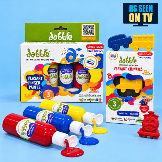 Dabble Gift Pack | Chunkies + Finger Paints