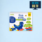 Dabble Flip Flap Make Your Own Dinosaur | Travel-Friendly No Mess DIY Activity Set