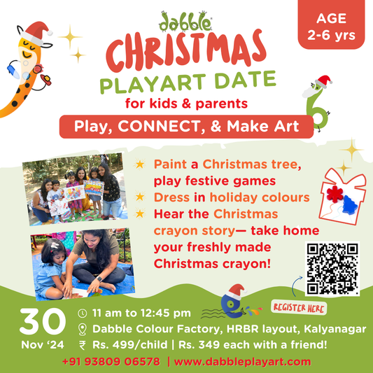 Christmas PlayArt Date - A visit to the Dabble Colour Factory