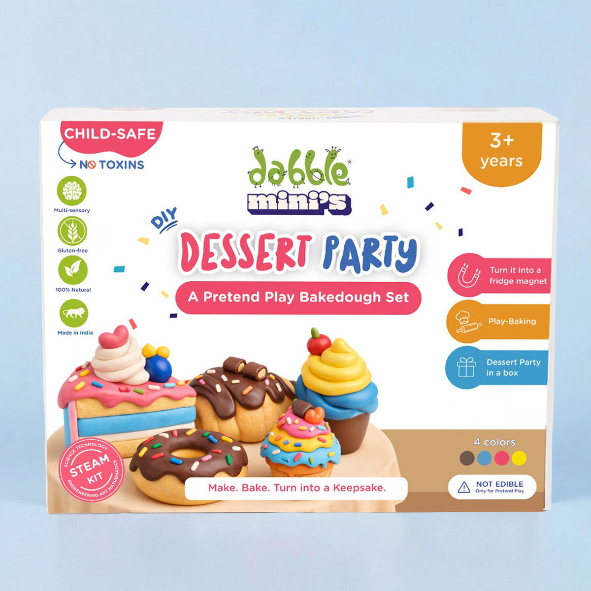 Dabble Dessert Party Pretend Playdough Set