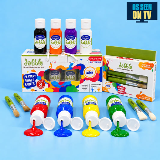 Baby’s Starter Painting + Jumbo Brush Combo Kit