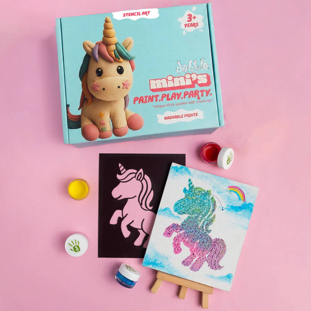 Dabble UNICORN STENCIL ART & CRAFT Kit