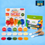 Magic Paint Dust + Jumbo Brush Combo Kit – Baby’s First Painting Kit