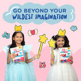 Flip Flap Crayon Play Pack Unicorn & Princesses Themed | Activity Book with Crayons |