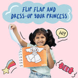 Flip Flap Crayon Play Pack Unicorn & Princesses Themed | Activity Book with Crayons |