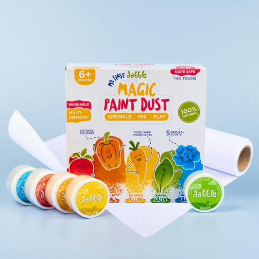 Magic Paint Dust + PlayArt Roll – Baby’s First Painting Kit